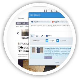 Share content directly from your browser with our Chrome Plugin.