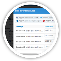 Schedule a month's worth of content in seconds with our Bulk Scheduler.