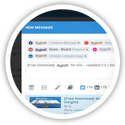Engage with customers across multiple social channels.